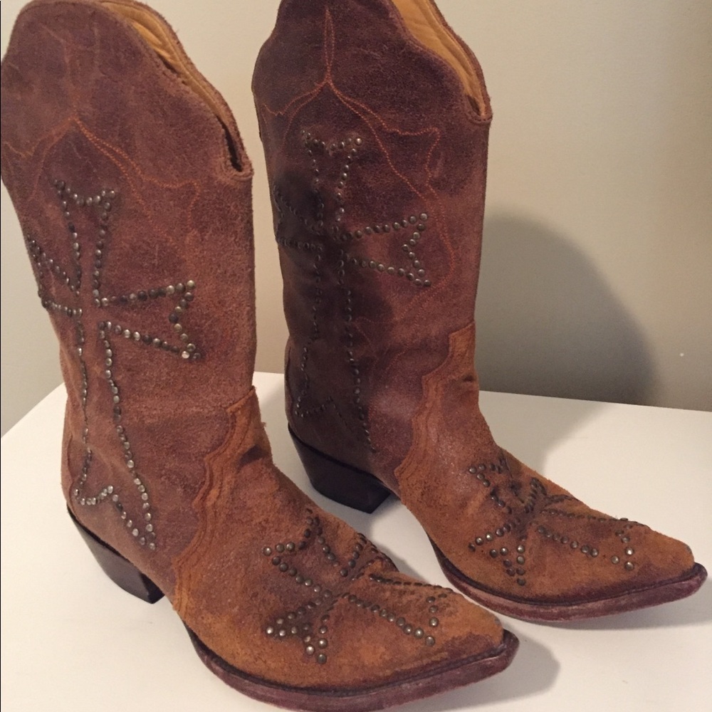 Old Gringo studded cross boots